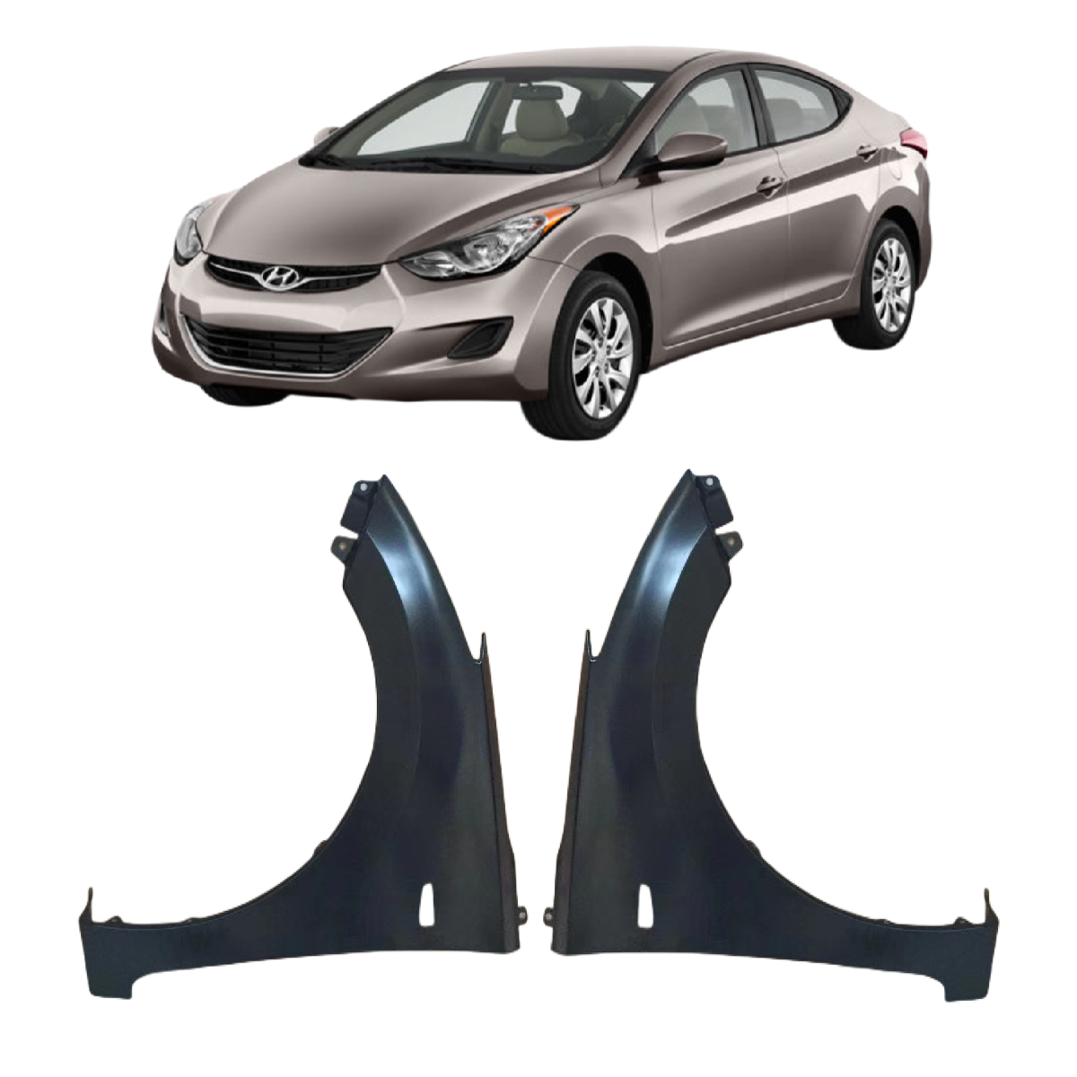 Wholesale Replacement Korean Car Auto Spare Part accessories front engine hood cover for Hyundai Elantra 2021 OEM 66400-3X000