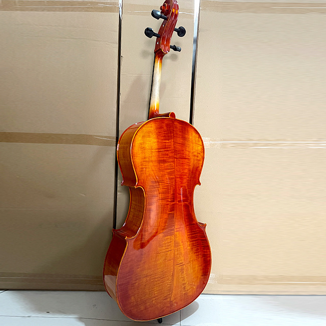 Professional solid Wood satin antique Cello With Bow and Cello Bag