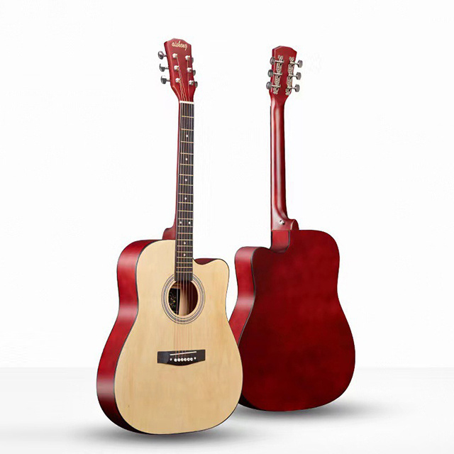 Wholesale 41 Inch Electric Acoustic Guitar OEM Service Full Size Guitars Kit for beginner adult kid