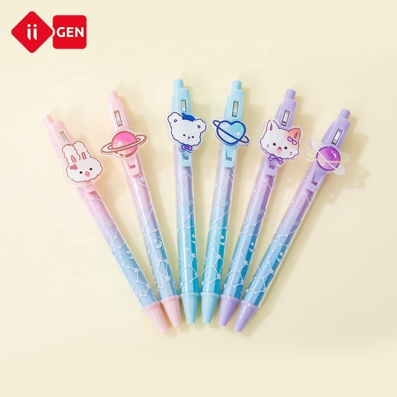 IIGEN creative cartoon gel pen 0.5mm school supplier kawaii neutral pen press the gel  pen stationery manufacturer