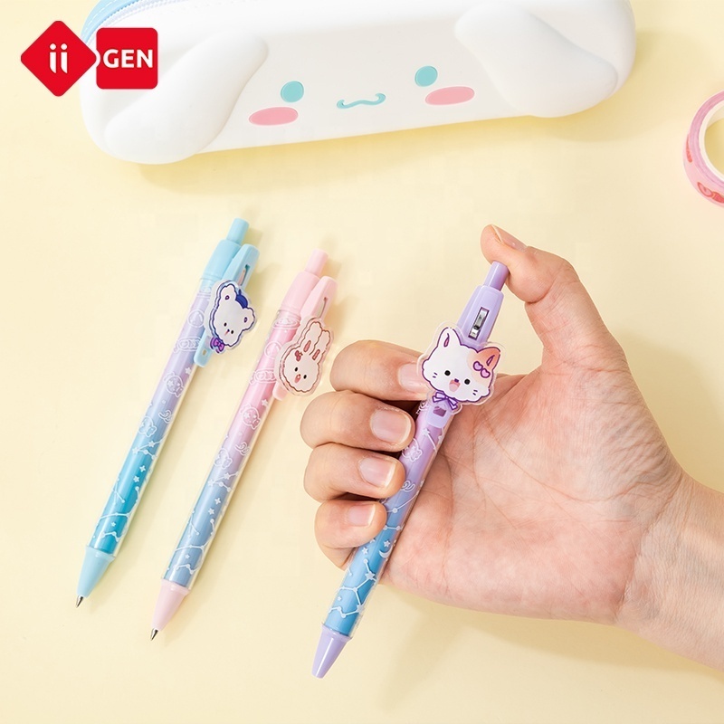 IIGEN creative cartoon gel pen 0.5mm school supplier kawaii neutral pen press the gel  pen stationery manufacturer