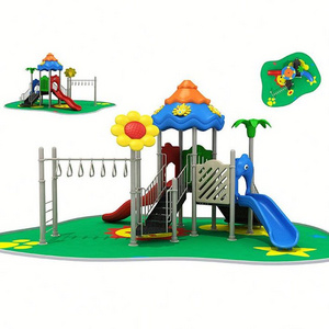 Large garden play set area paradise kids park playground swing and slide