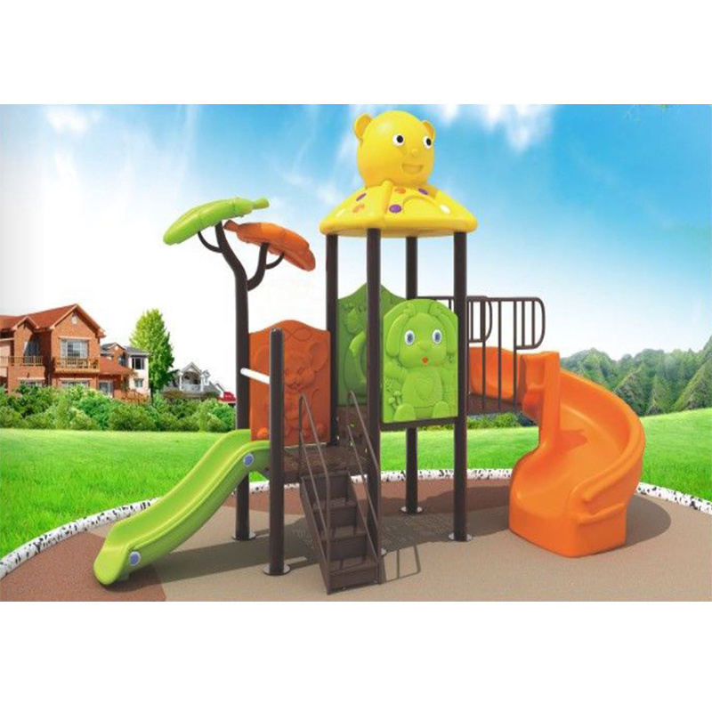 Cheap toddler outdoor swings swing sets metal kids slide playground rubber flooring