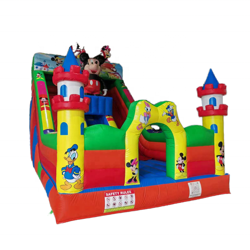 Nice Cartoon Castle Slide tobogan inflable Children's Paradise Inflatable Slide for Kids