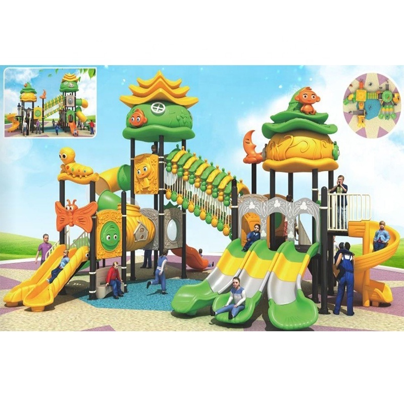 Cheap Price Plastic Swing Slide Simple Outdoor Playground Equipment Set Manufacturer