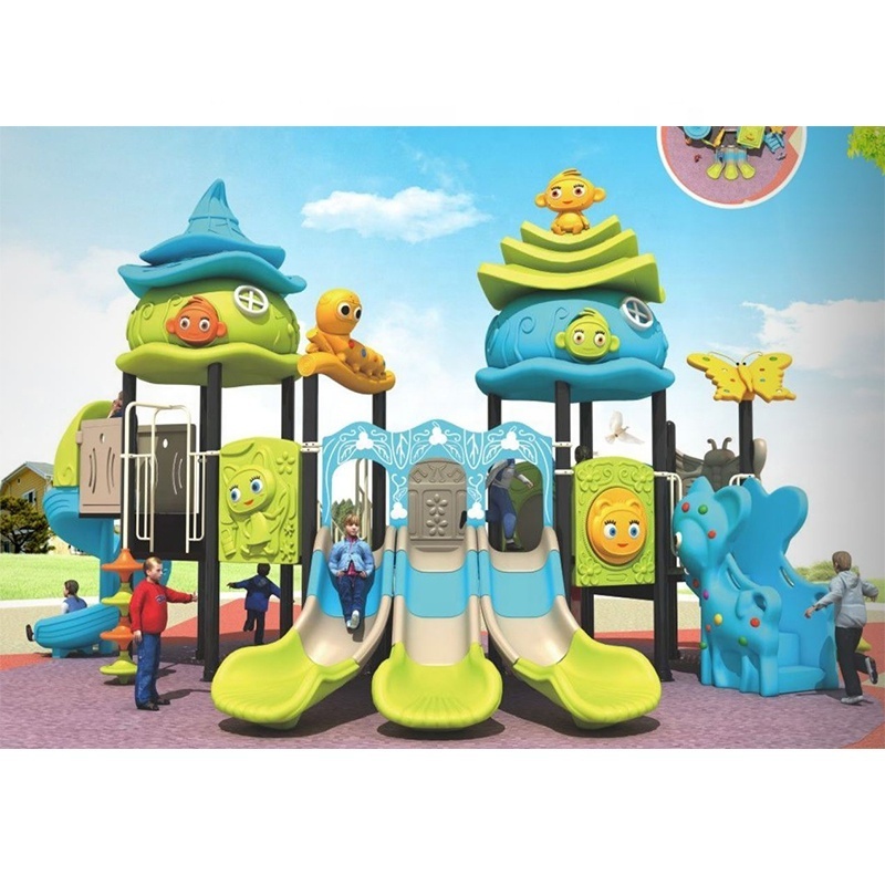 Cheap Price Plastic Swing Slide Simple Outdoor Playground Equipment Set Manufacturer