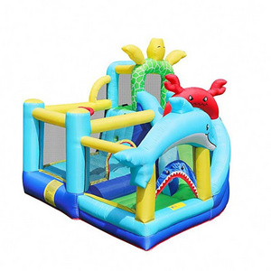 Bouncing castles combo jumping toboggan a eau gonflable giant inflatable water slide for adults