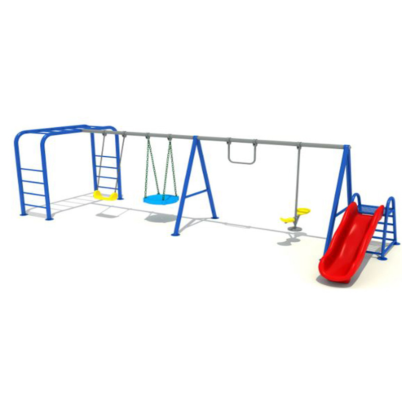 Kids School Outdoor Game Fitness Equipment Exercise Swing with Slide