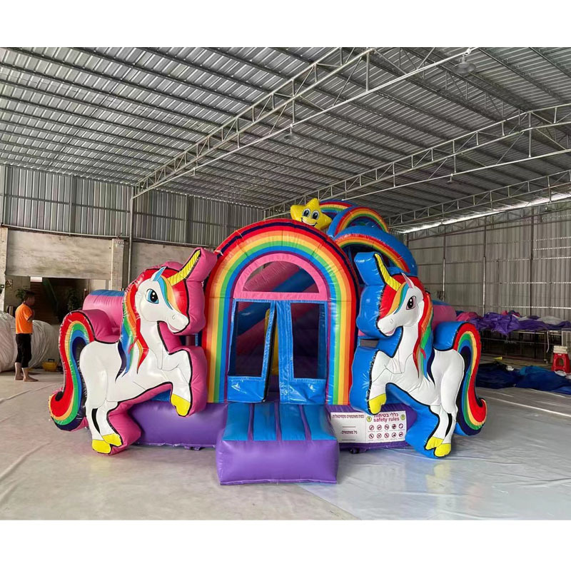 Kids bouncy castle double sides inflatable water slide wholesale bounce house commercial combo