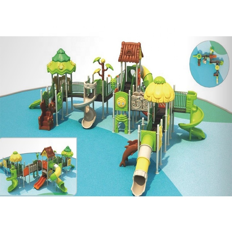 Outdoor slide toy game playground equipment used for preschool children plastic car toys