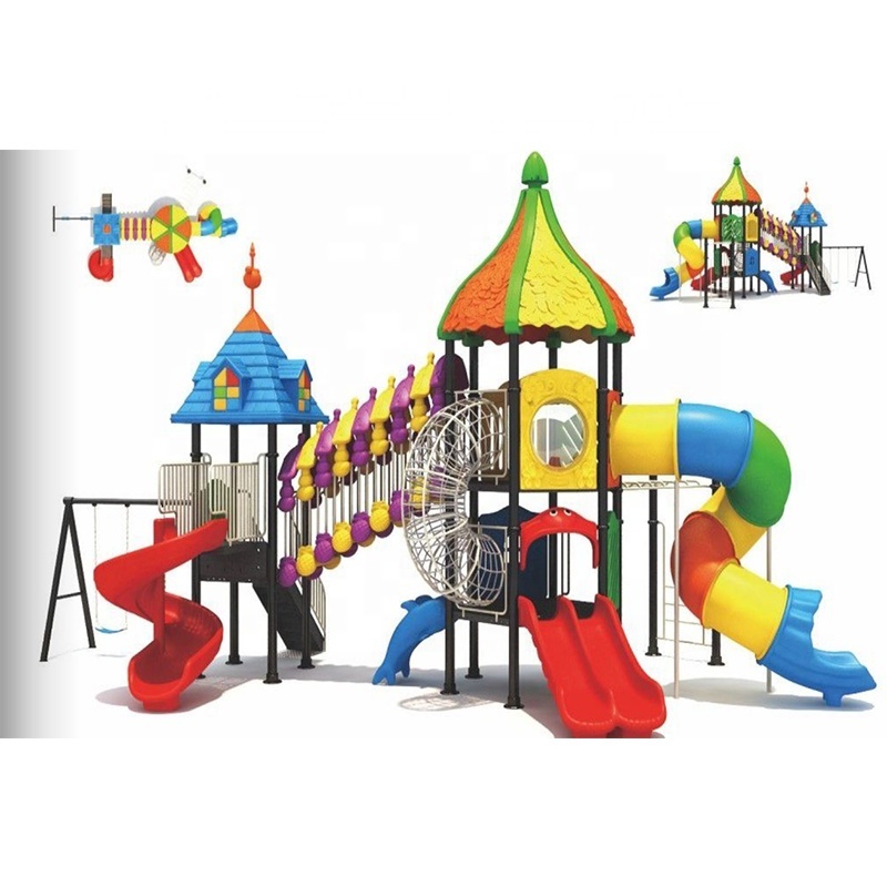 Outdoor slide toy game playground equipment used for preschool children plastic car toys