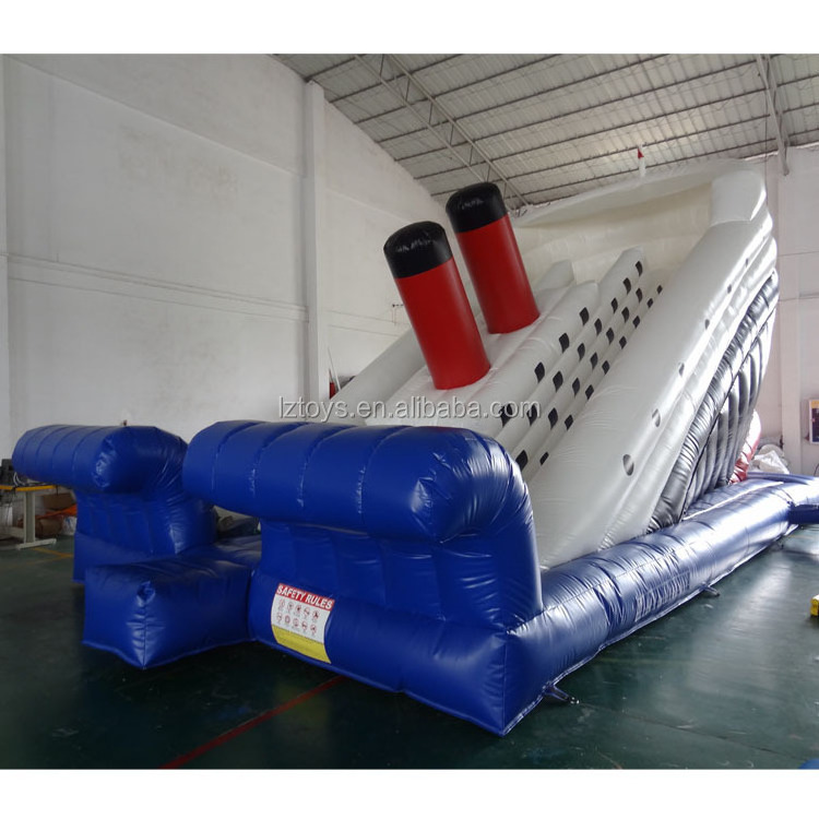 Factory directly bounce house combo toboggan gonflable half pipe inflatable water slide wholesale