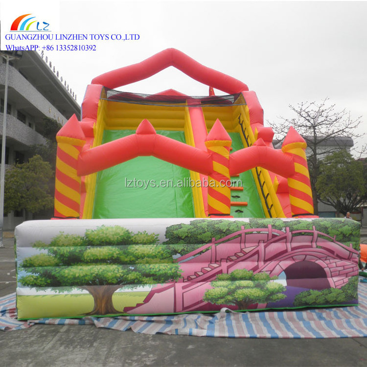 Factory directly bounce house combo toboggan gonflable half pipe inflatable water slide wholesale