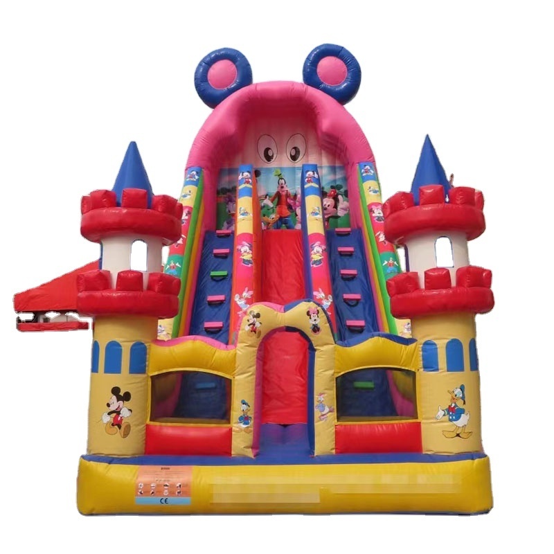 Factory directly bounce house combo toboggan gonflable half pipe inflatable water slide wholesale