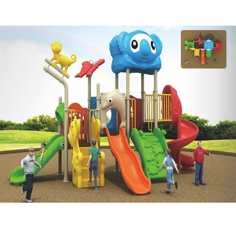 Outdoor slide toy game playground equipment used for preschool children plastic car toys