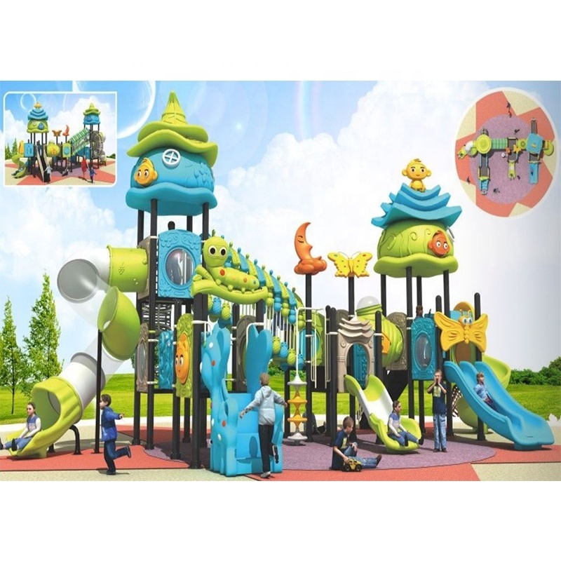 Cheap Price Plastic Swing Slide Simple Outdoor Playground Equipment Set Manufacturer