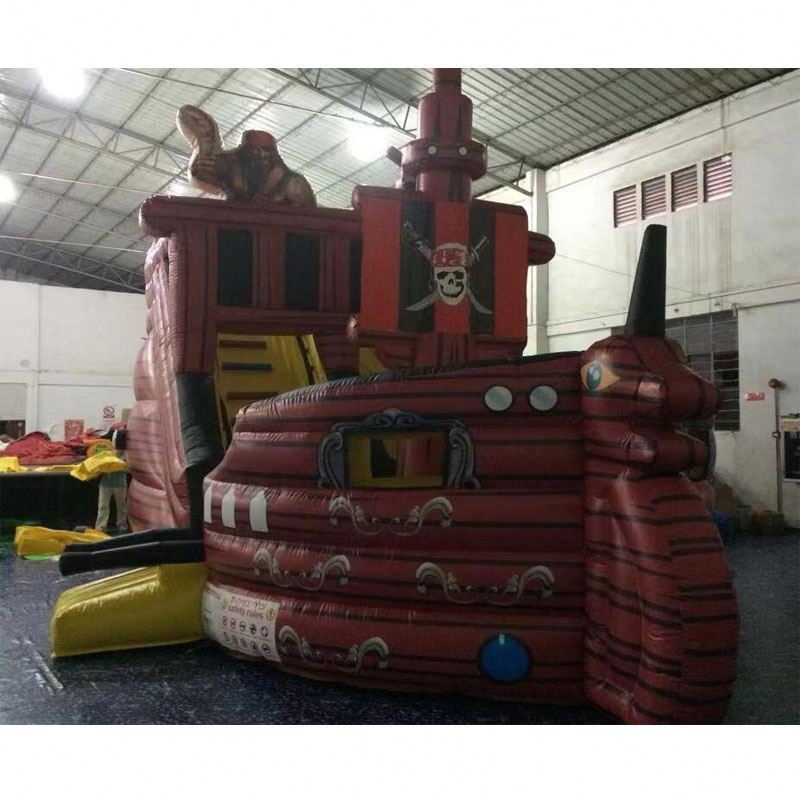 New design kids bounce house commercial combo inflatable rampage half pipe water slide