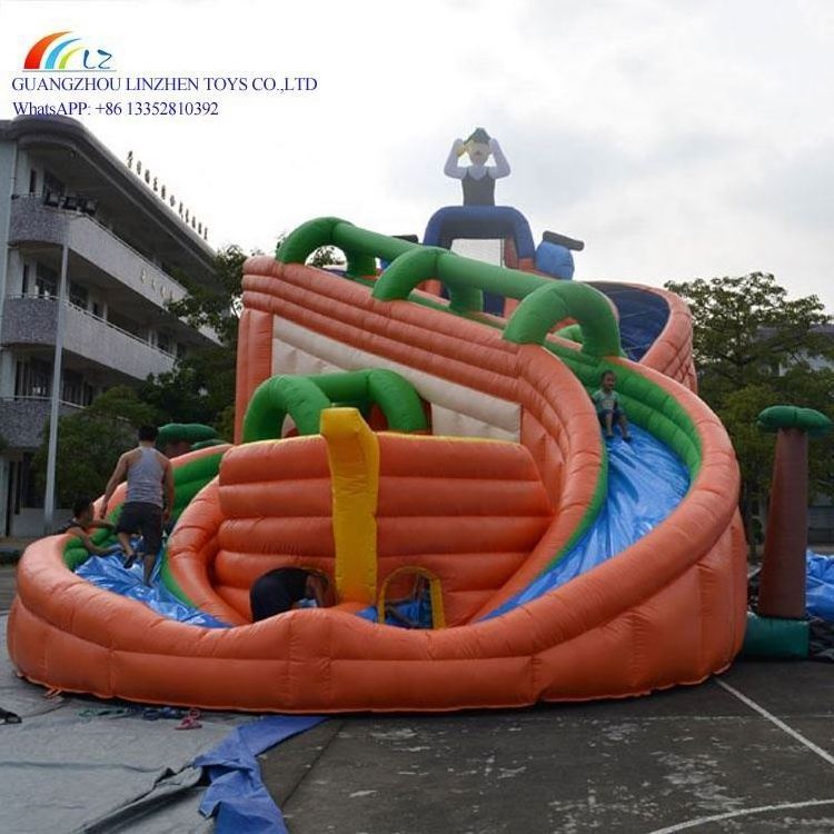 Hinchables acuaticos kids commercial bounce house clearance double sided inflatable water slide wholesale