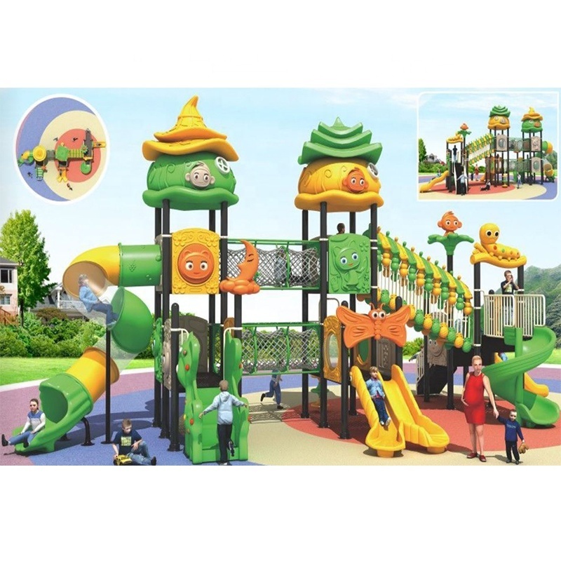 Cheap Price Plastic Swing Slide Simple Outdoor Playground Equipment Set Manufacturer