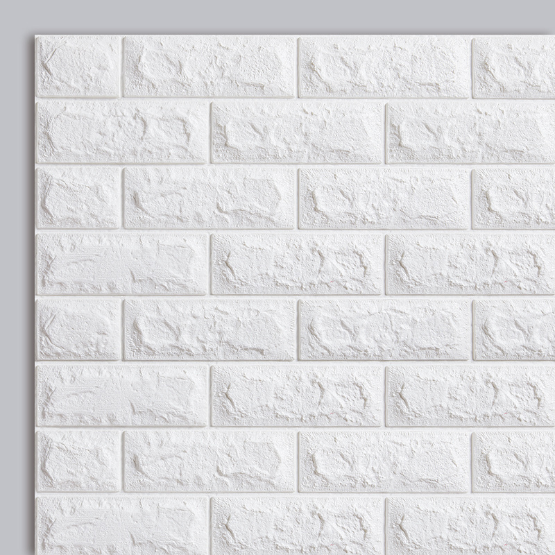 White Brick 3D Wall Panels Peel and Stick Wallpaper for Living Room Bedroom Background Wall Decoration 3D Brick Foam WallpaperPo