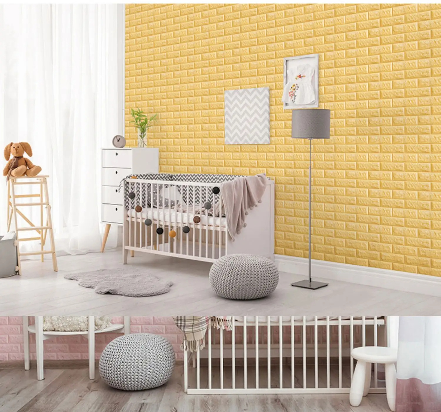 Peel and Stick Self Adhesive Faux Brick Self Adhesive Removable Wallpaper Pe Foam Wall Sticker 3d Wallpaper