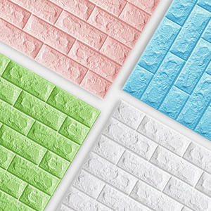 Peel and Stick Self Adhesive Faux Brick Self Adhesive Removable Wallpaper Pe Foam Wall Sticker 3d Wallpaper