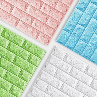 Peel and Stick Self Adhesive Faux Brick Self Adhesive Removable Wallpaper Pe Foam Wall Sticker 3d Wallpaper