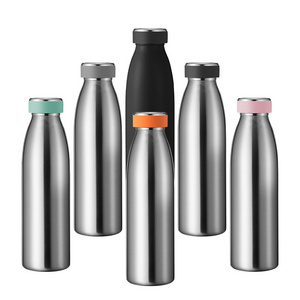 Insulated Vacuum Double Wall Sport Wide Mouth Stainless Steel Water Bottles with chug lid for Adults Friends