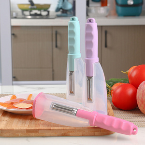 3 In 1 Multi Function Kitchen Stainless Steel Storage Peeler Carrot Manual Potato Apple Fruit Vegetable Peeler With Container