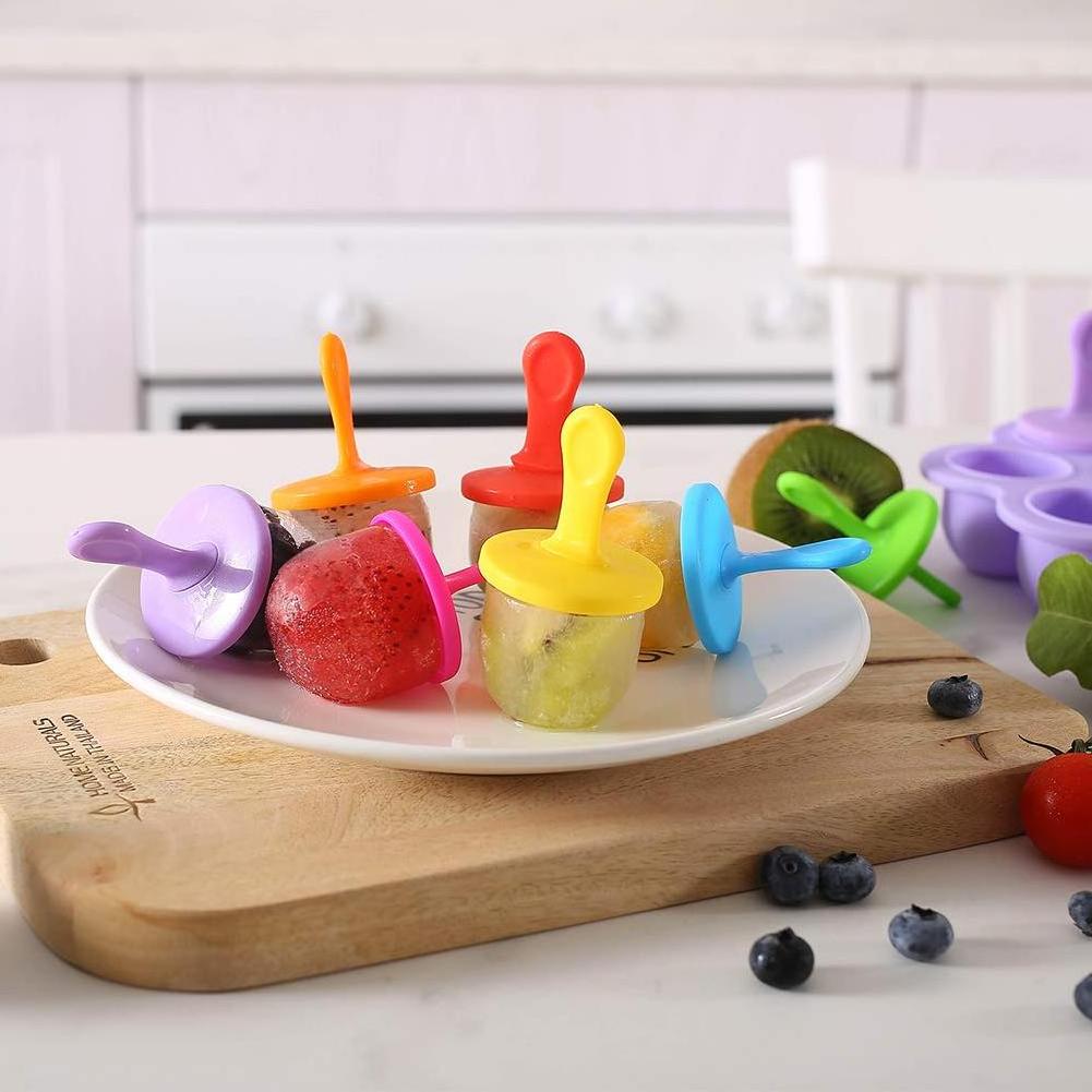 Hot Selling Product Funny Baby Food Supplement with Stick Mold Summer Mini Ice Cream Kids Popsicle Mold