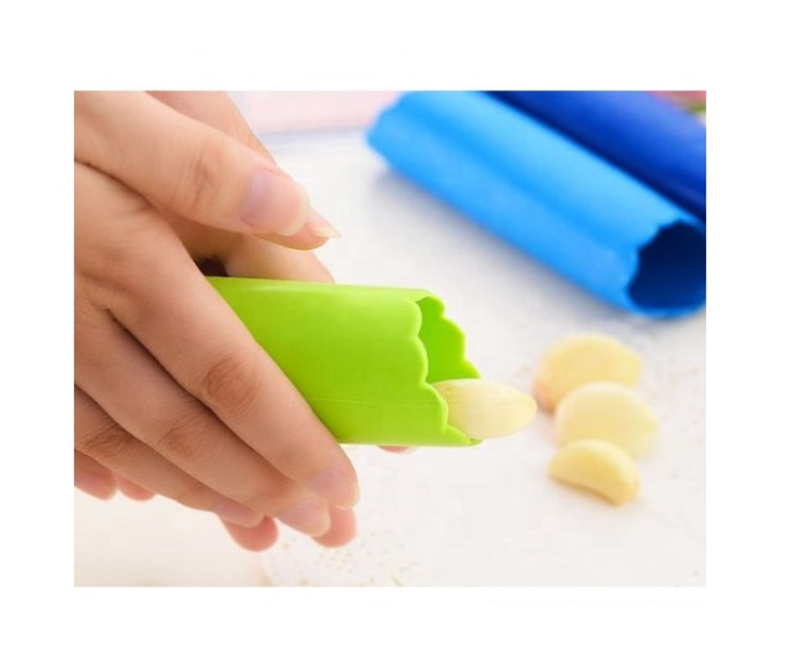 Easy Useful Kitchen Tools Silicone Garlic Peeler Garlic Peeling Tube