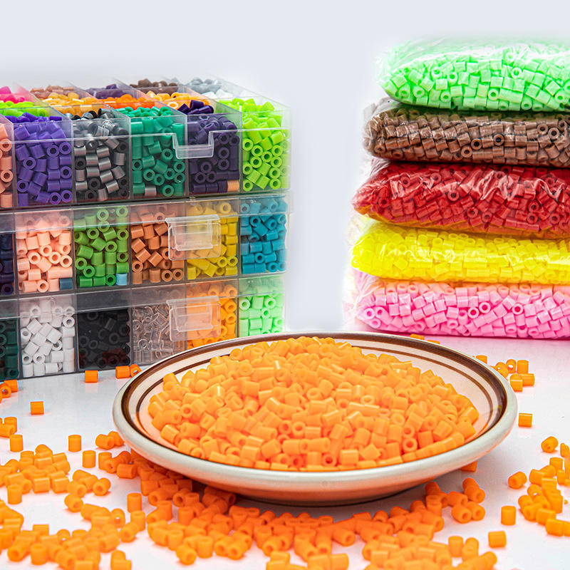 72 Color Diy Plastic Hama Beads Bulk 1000 Grains 500 Grains Hama Beads 5mm Perler Educational Toys Ironing Beads Set