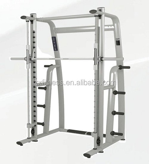 smith machine plated loaded gym equipment rack Cheap Squat Rack Hammer Pull Down Multi Functional Trainer