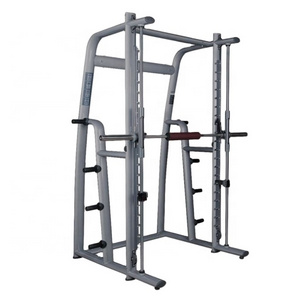 smith machine plated loaded gym equipment rack Cheap Squat Rack Hammer Pull Down Multi Functional Trainer