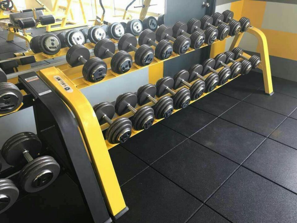 High quality commercial  Dumbbell Rack Gym Equipments Gym Machine 2-Tier Dumbbell Fitness Rack