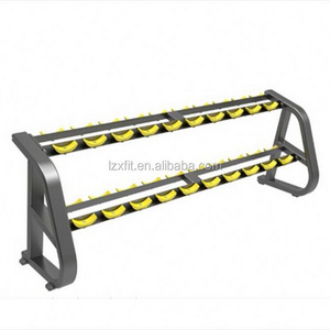 High quality commercial  Dumbbell Rack Gym Equipments Gym Machine 2-Tier Dumbbell Fitness Rack