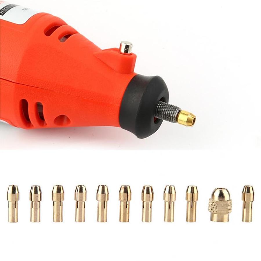 Electric Grinding Accessories Mini Drill Brass Collet Chuck For Dremel Rotary Tool Including Engraving Pen Copper Core