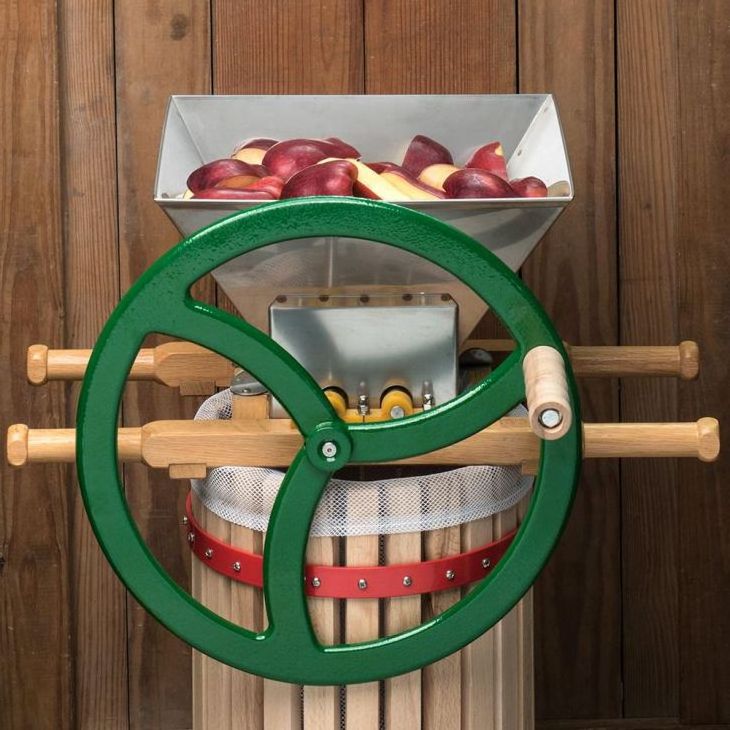 7L traditional manual grape apple cider fruit crusher grinder