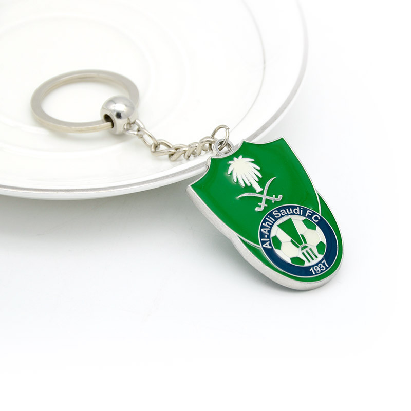 Longzhiyu 17 years china metal enamel key chain manufacturer custom football team keychain soccer club keychain