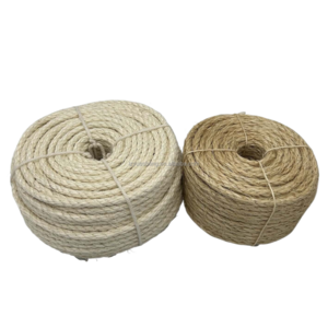 3 strands twisted natural manila or sisal jute rope 100% natural fiber high quality sisal rope