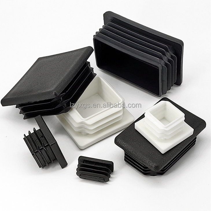 Plastic Pipe Stopper Plug Fitting Stainless Tube End Caps Insert Product into Tube PVC Insert for Square Tube