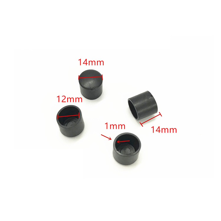 12MM round tube sleeve Customized Plastic Pipe End Caps and Plugs