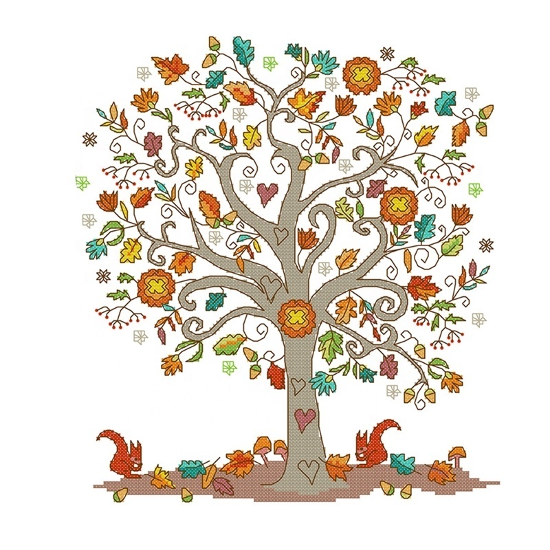 NKF The giving tree cross stitch kits cross stitch patterns dmc cross stitch threads beginner's embroidery embroider handicraft