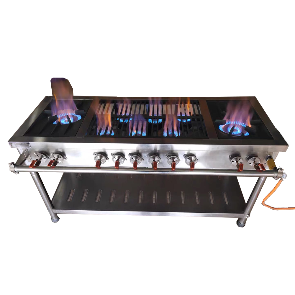 Industrial Kitchen Professional Supplier Hydrogen Burner/Gas Stove Stand/Commercial Burner Gas Stove Flat stove