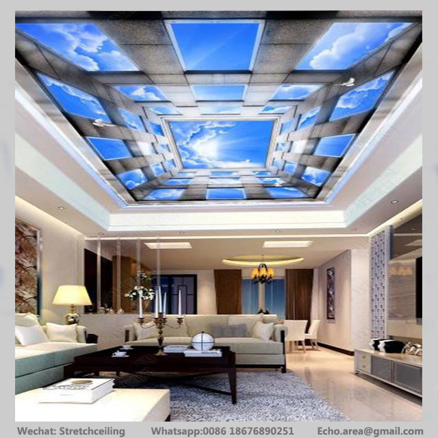 new types of wall materials 3d pvc panel stretch ceiling tiles