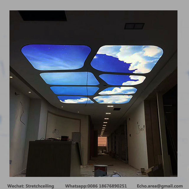 Product ideas 3D printed LED blue sky live roof ceiling tiles