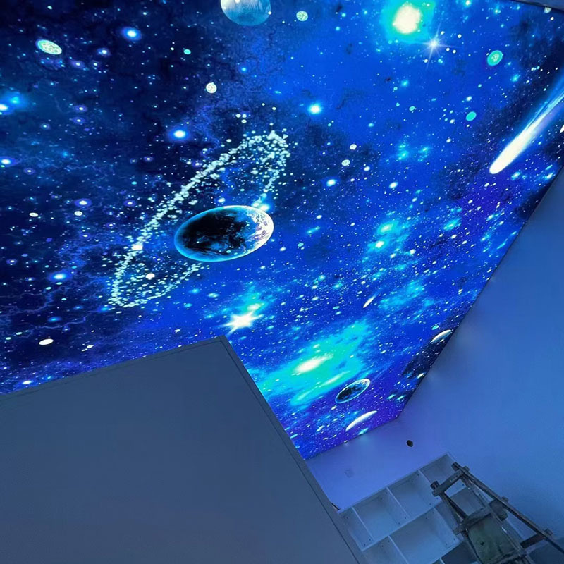 stars planets in the sky uv print 3d effect stretch ceiling price