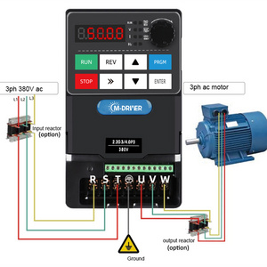 Mini drive 1hp 2hp 3hp frequency inverter converter 0.75kw 1.5kw 2.2kw 220V 380V