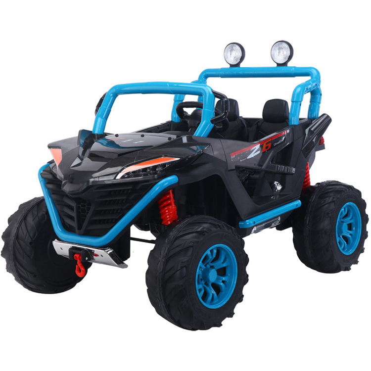 2023 SUV wheel 4 power battery LED lighting 2 seats 12v 2.4G remote control kids electric car for 10 to 12 years old ride on car