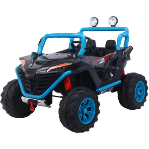 2023 SUV wheel 4 power battery LED lighting 2 seats 12v 2.4G remote control kids electric car for 10 to 12 years old ride on car